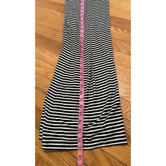Calvin Klein Womens Black & White Striped Maxi Dress Size 10 Classic Euro Travel - Picture 12 of 13